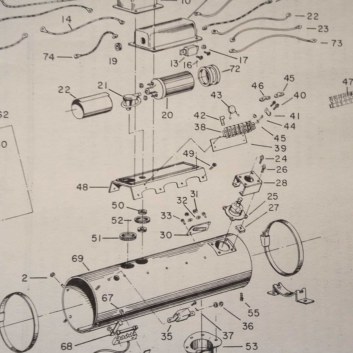 master heater parts diagram