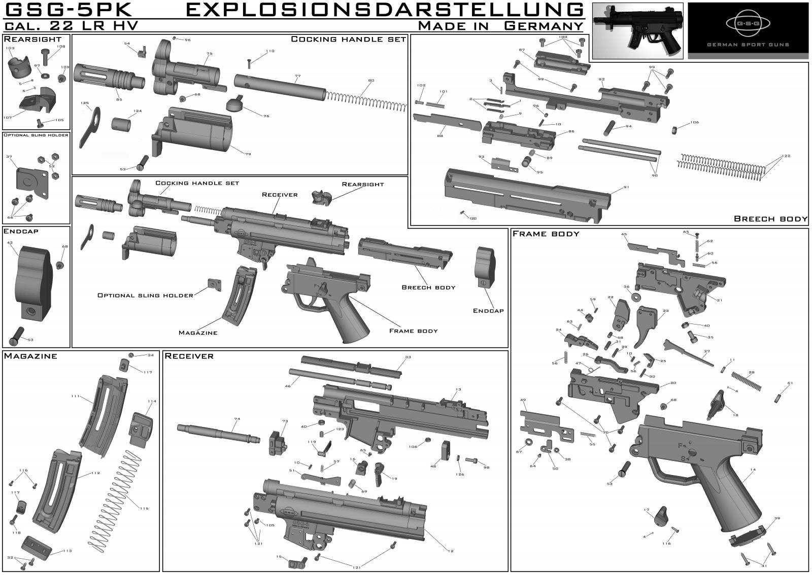 gsg 1911 22 parts diagram