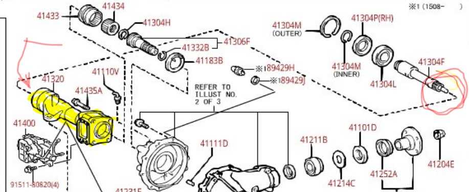 chevy front differential parts diagram