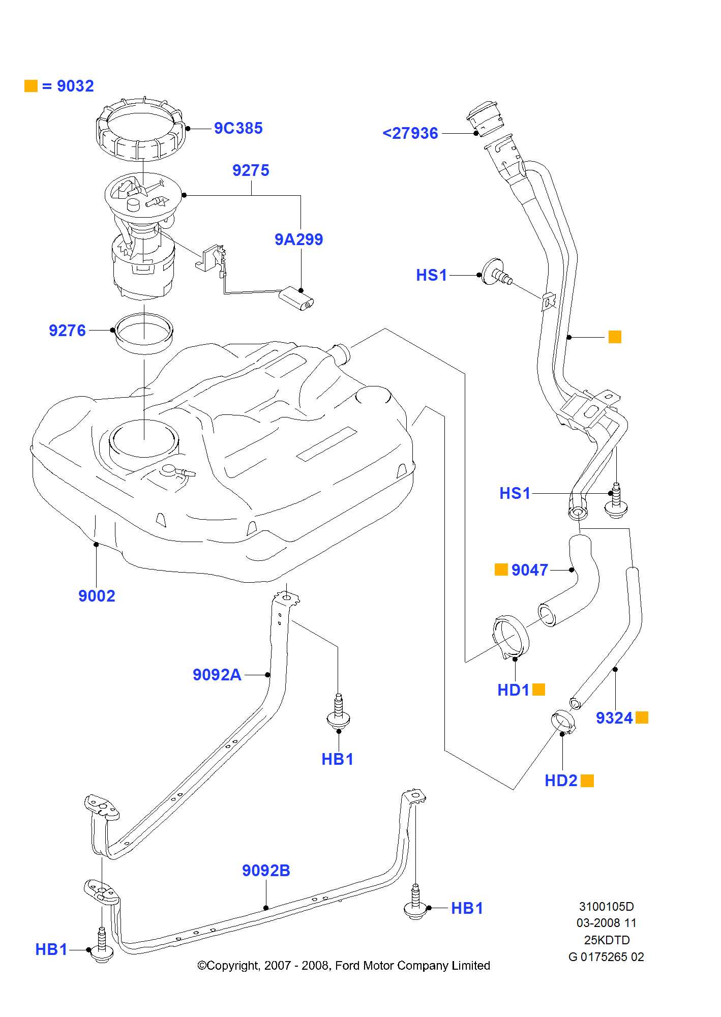 ford focus parts diagram