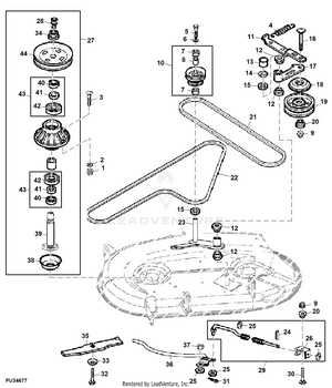 john deere freedom 42 mulching deck parts diagram