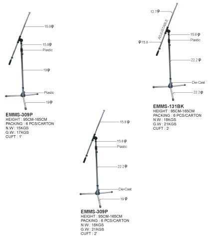 mic stand parts diagram