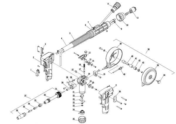 mig gun parts diagram