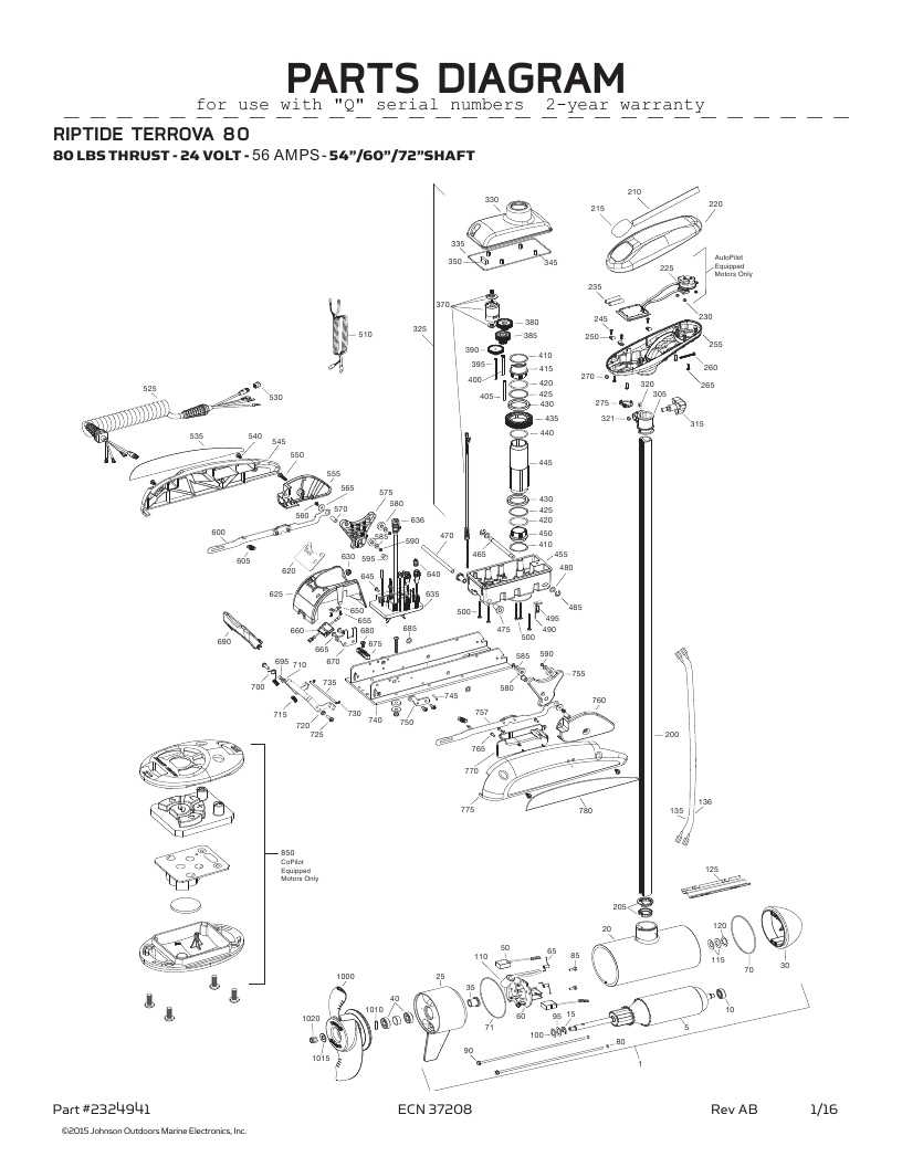 minn kota riptide 80 parts diagram