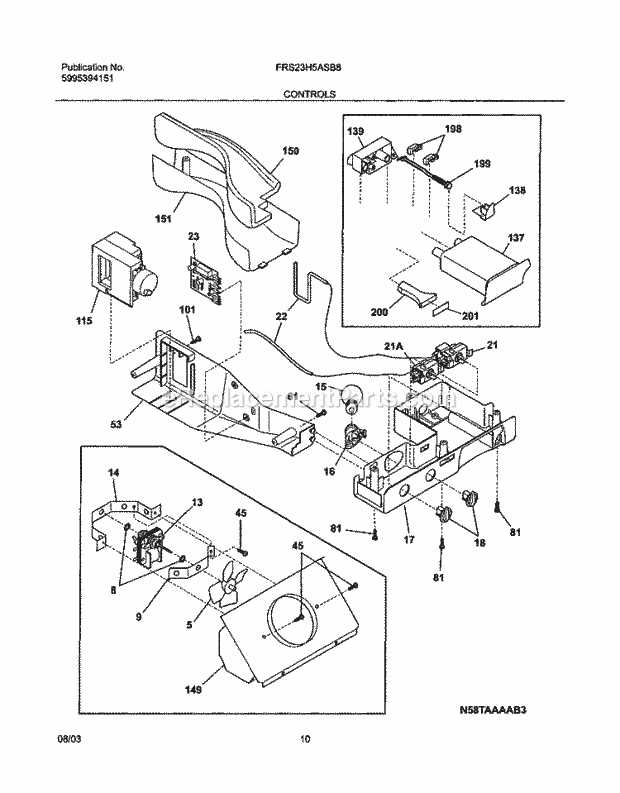 model frigidaire gallery refrigerator parts diagram