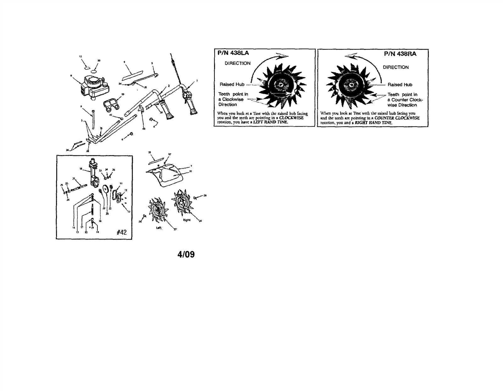 montgomery ward tiller parts diagram