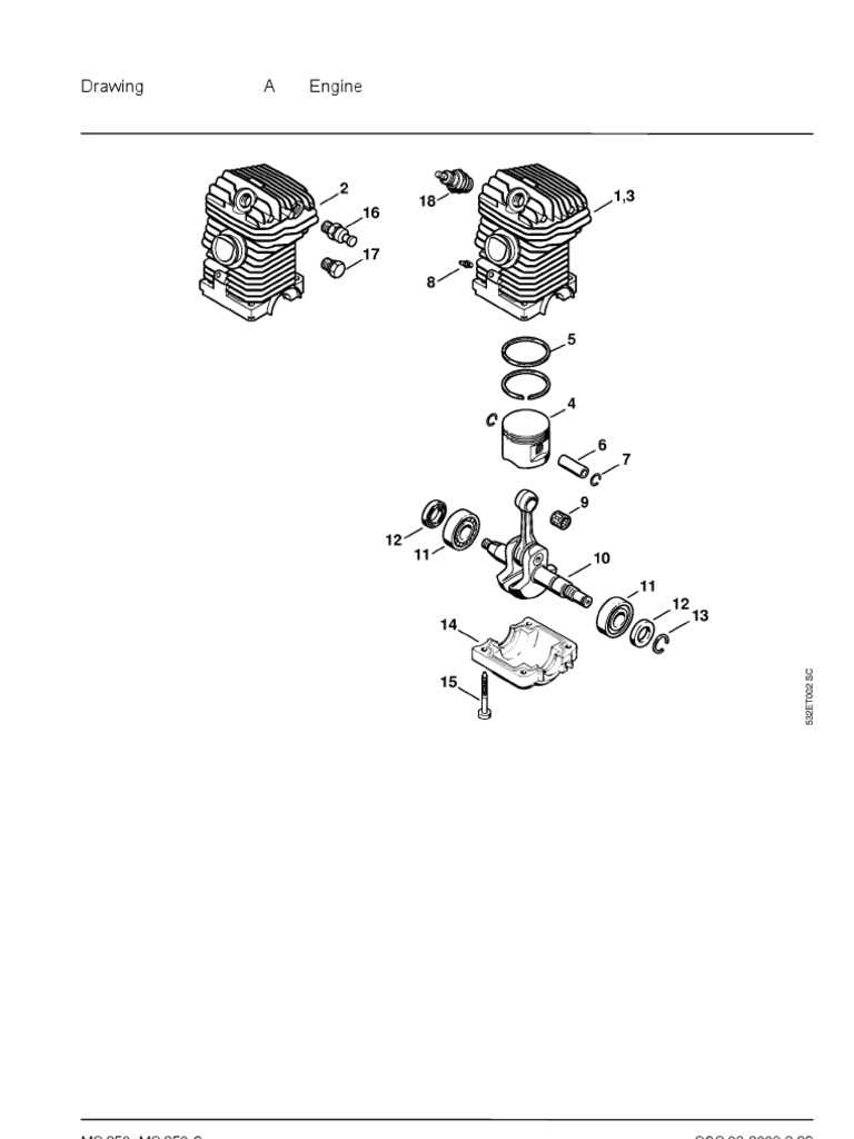 ms250 stihl chainsaw parts diagram