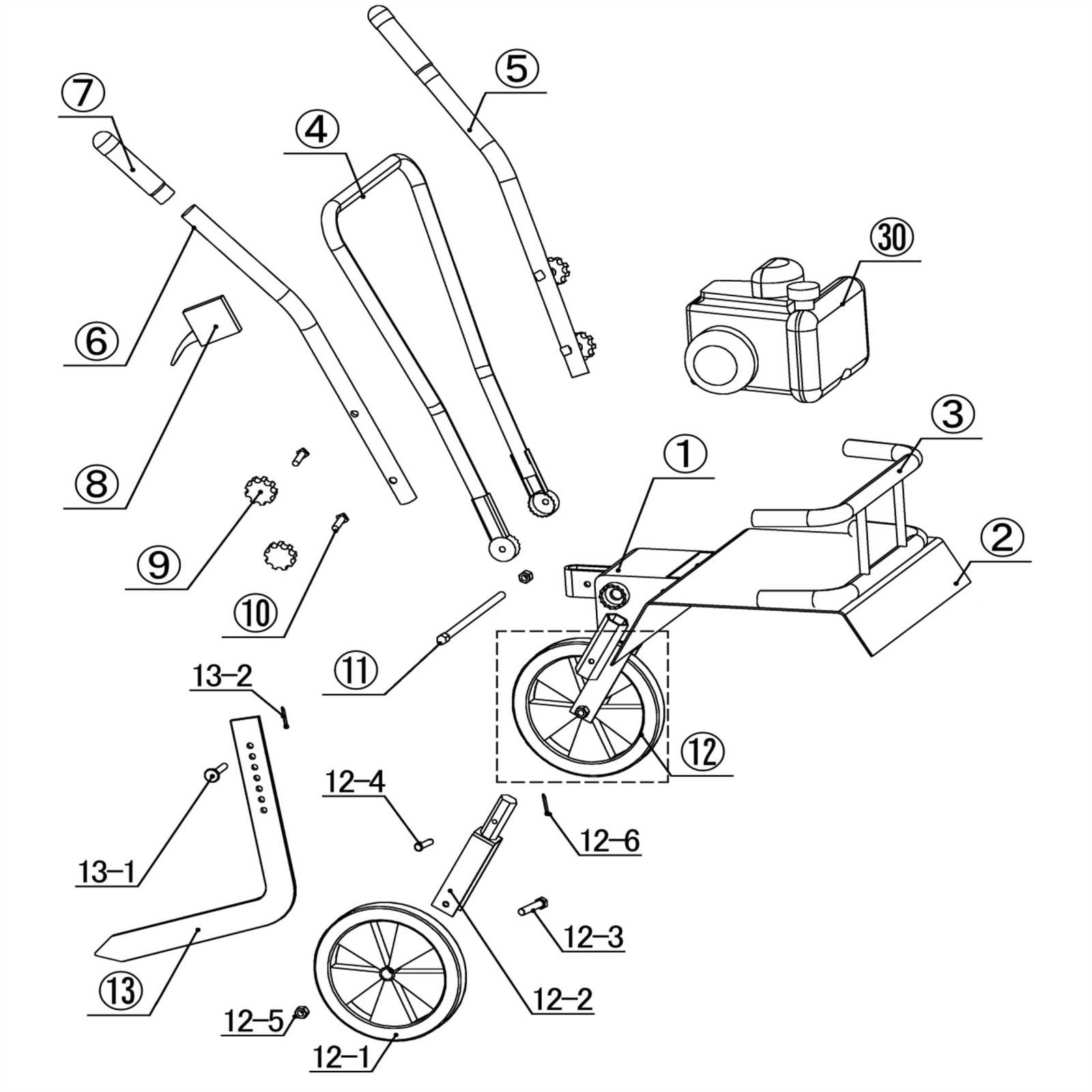 mtd tiller parts diagram