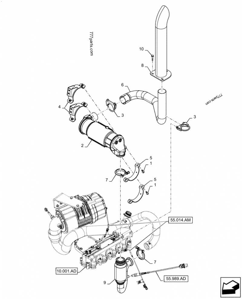 muffler parts diagram