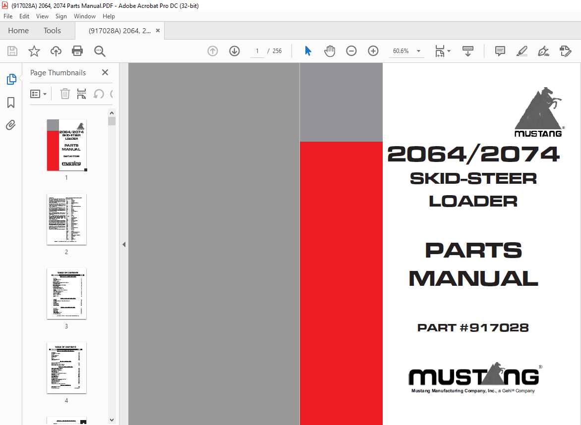 mustang skid steer parts diagram