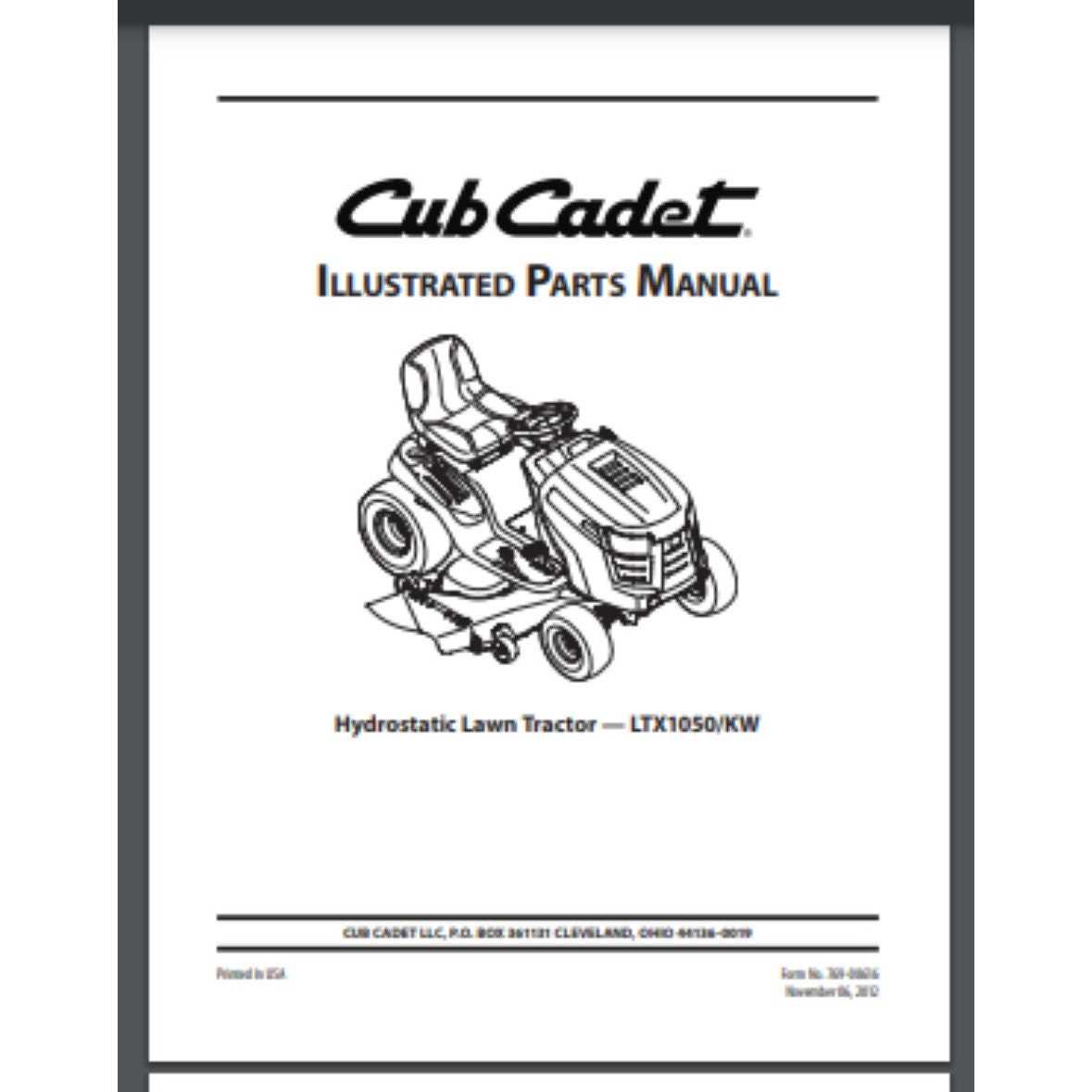 cub cadet rzt 50 parts diagram