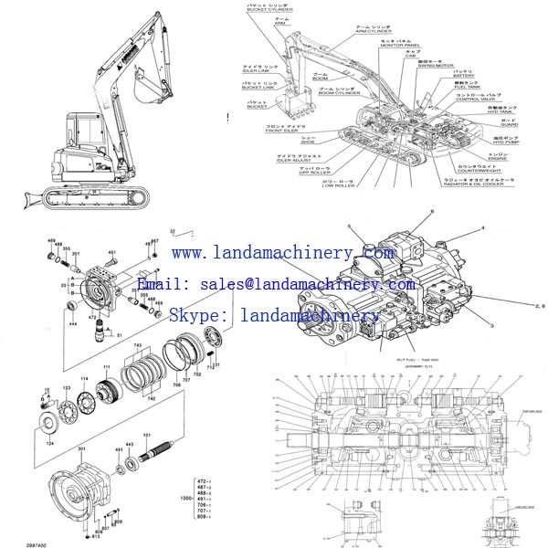 cat excavator parts diagram