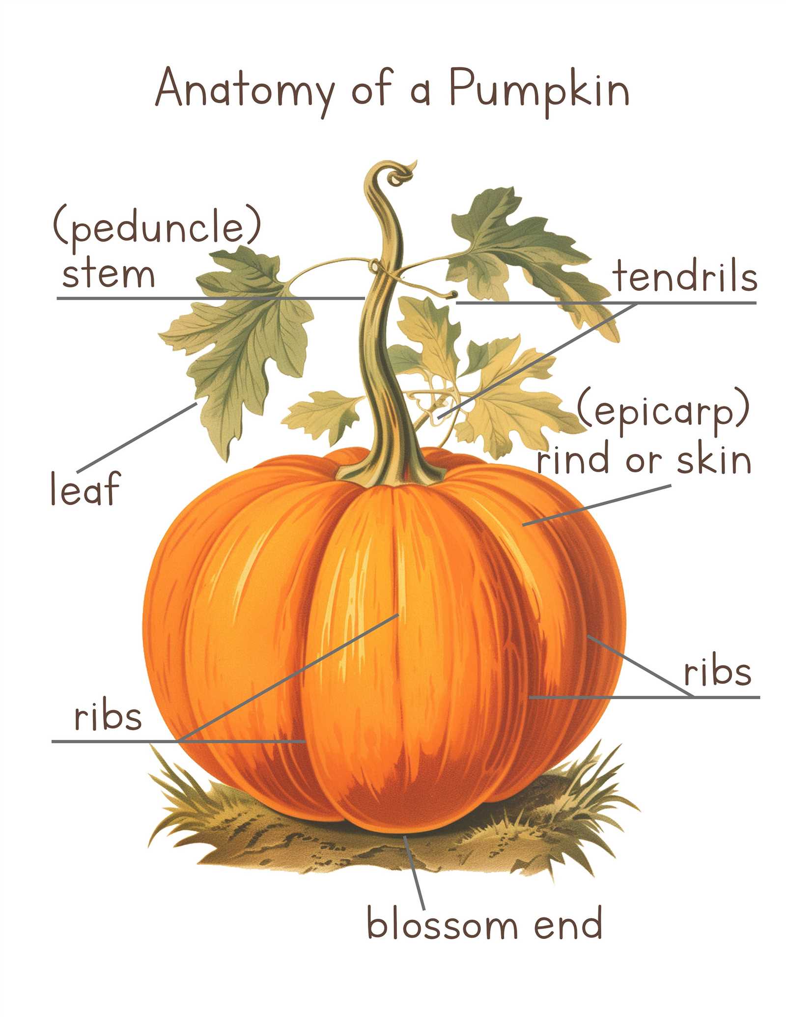 pumpkin parts diagram