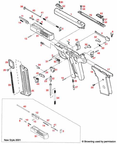 new browning a5 parts diagram