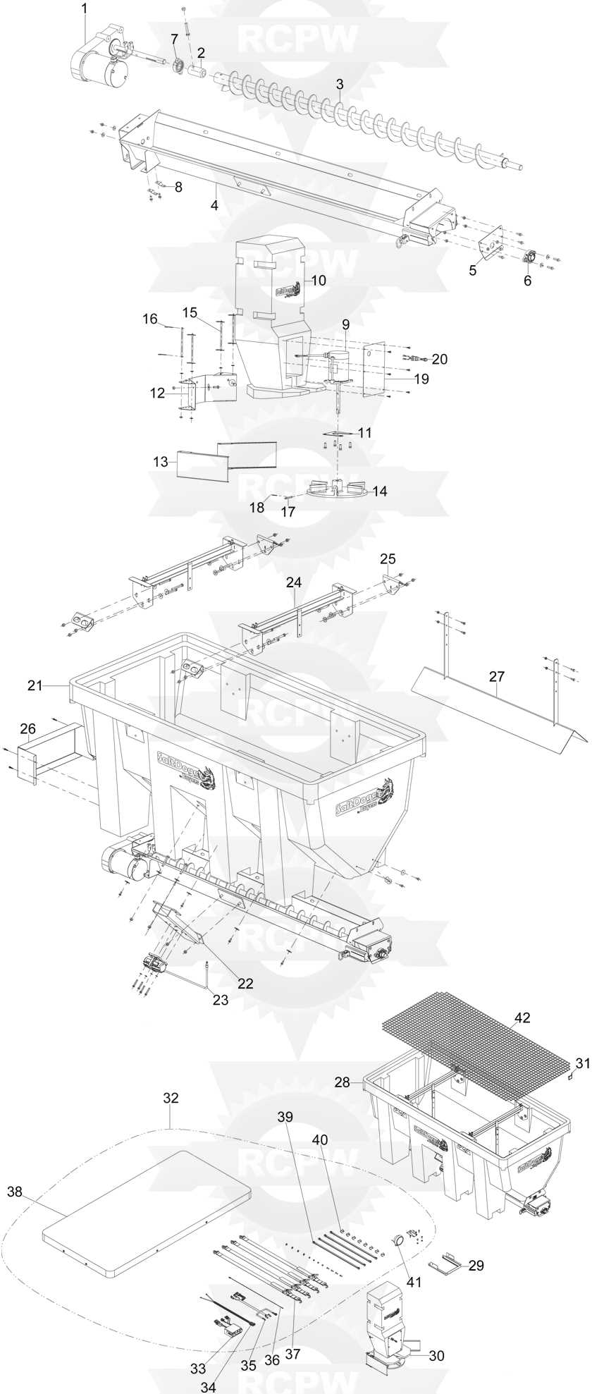 buyers salt spreader parts diagram