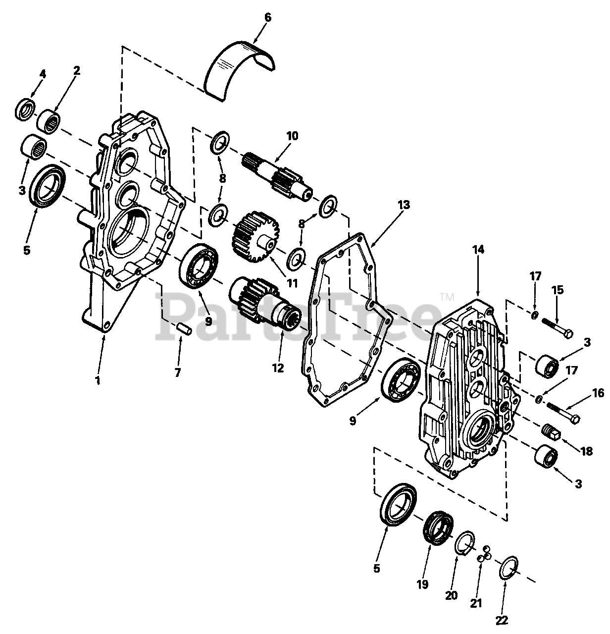 peerless transmission parts diagram