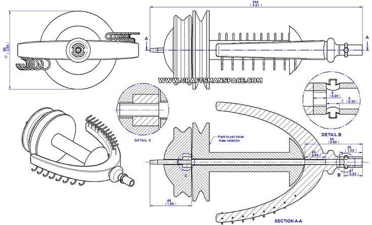 parts of a spinning wheel diagrams