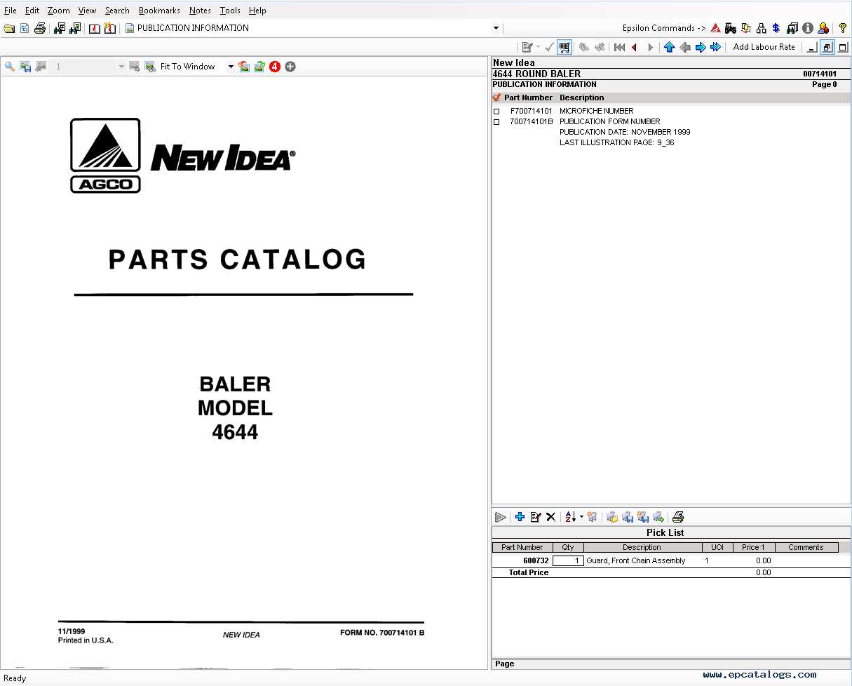 new idea corn picker parts diagram