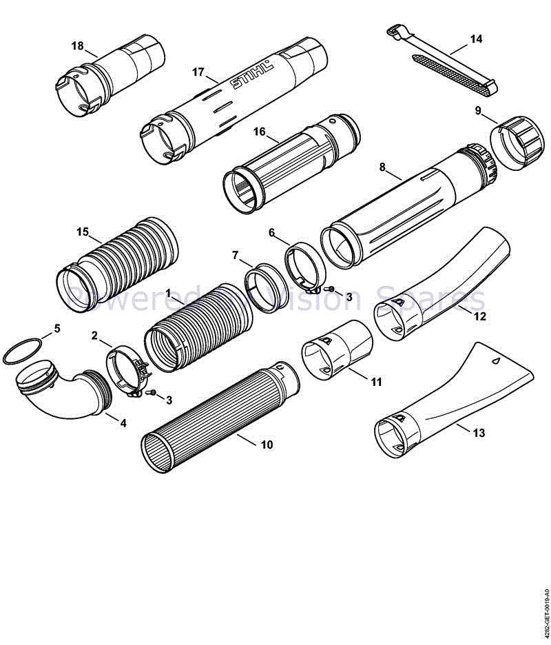 stihl br 700 parts diagram