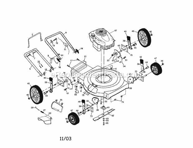 craftsman m210 parts diagram