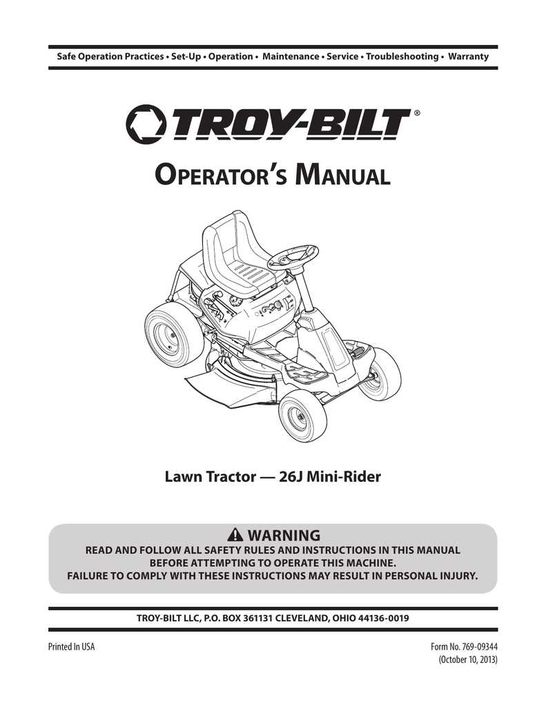 troy bilt tb30r parts diagram