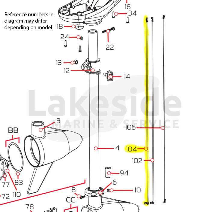 motorguide trolling motor parts diagram