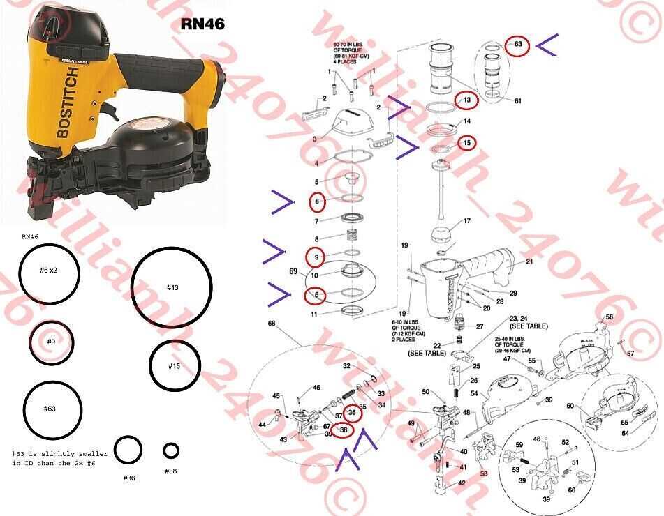 bostitch framing nailer parts diagram