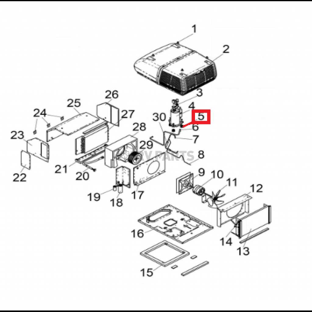 air conditioner compressor parts diagram