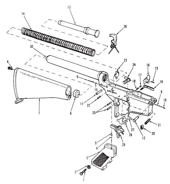 ar15 lower parts diagram