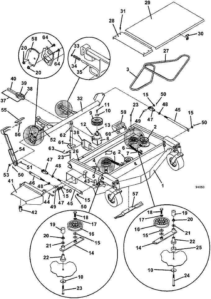 john deere d140 deck parts diagram