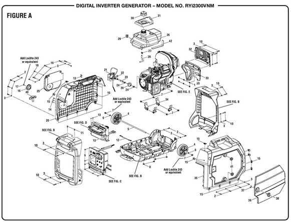 ryobi generator parts diagram