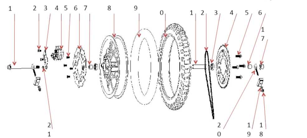 diagram dirt bike parts