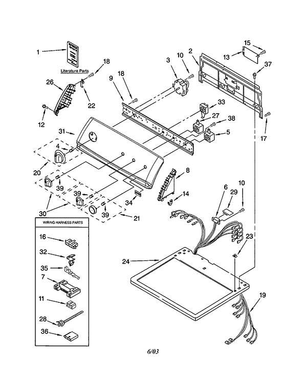 kenmore 110 dryer parts diagram