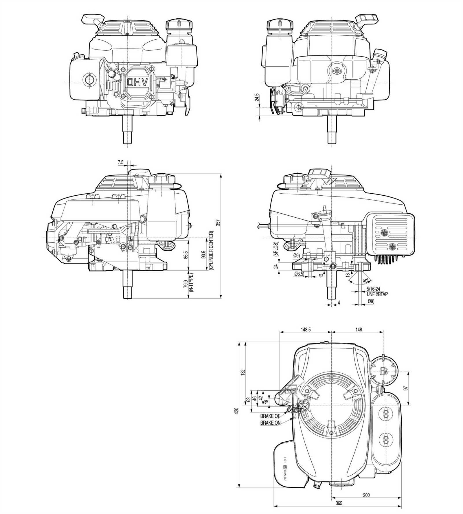 honda gxv160 parts diagram