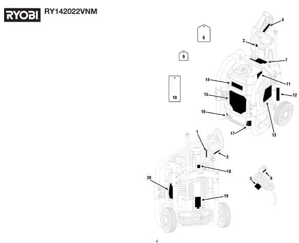 ryobi power washer parts diagram