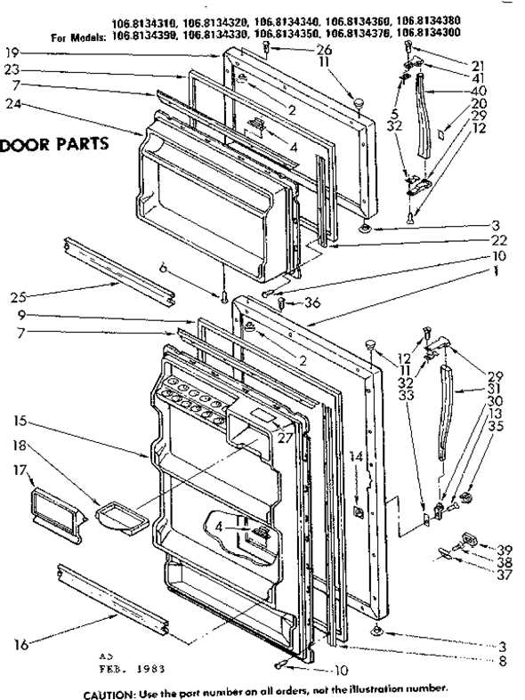 kenmore refrigerator model 106 parts diagram