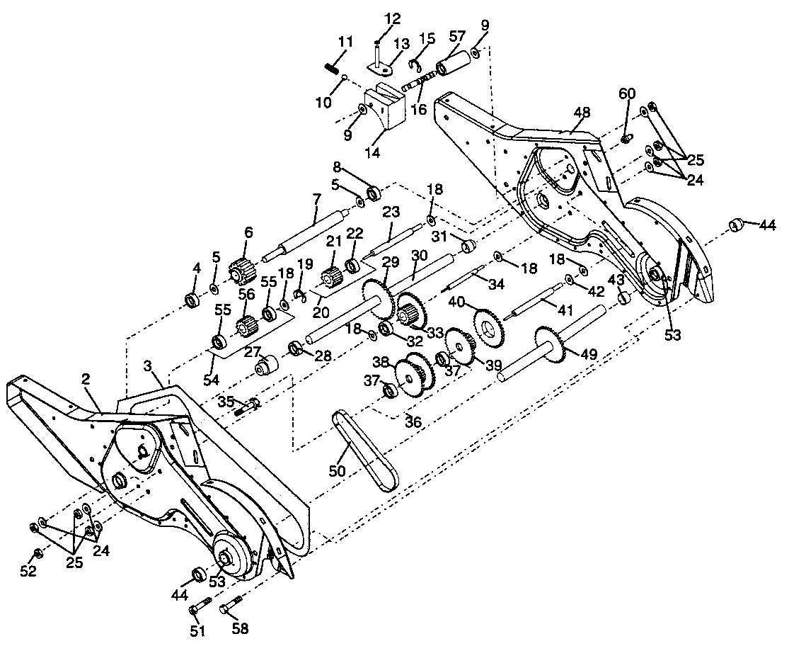 earthquake tiller parts diagram