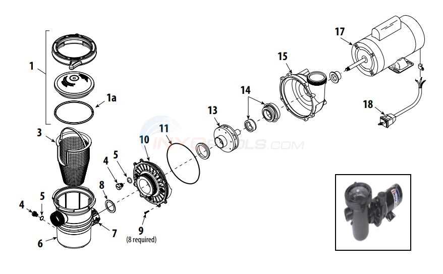 waterway pool filter parts diagram