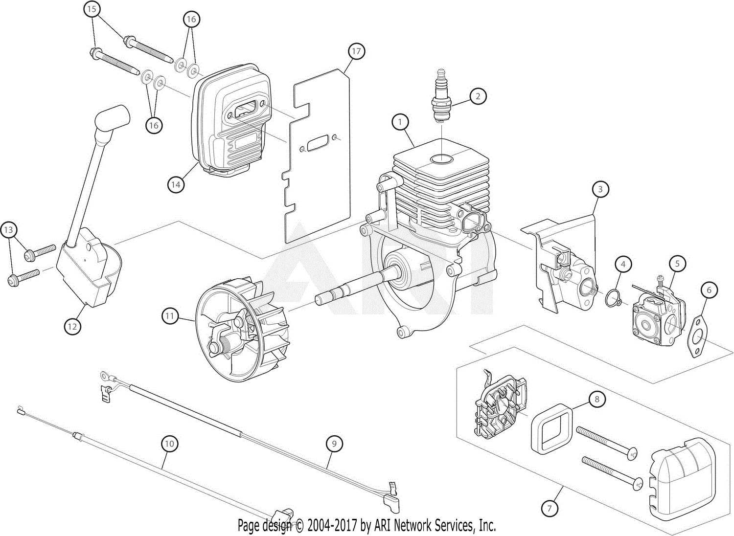 bolens snowblower parts diagram