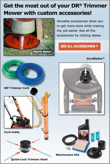 dr trimmer mower parts diagram