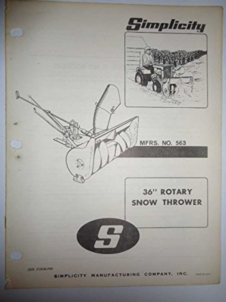 simplicity snow thrower parts diagram