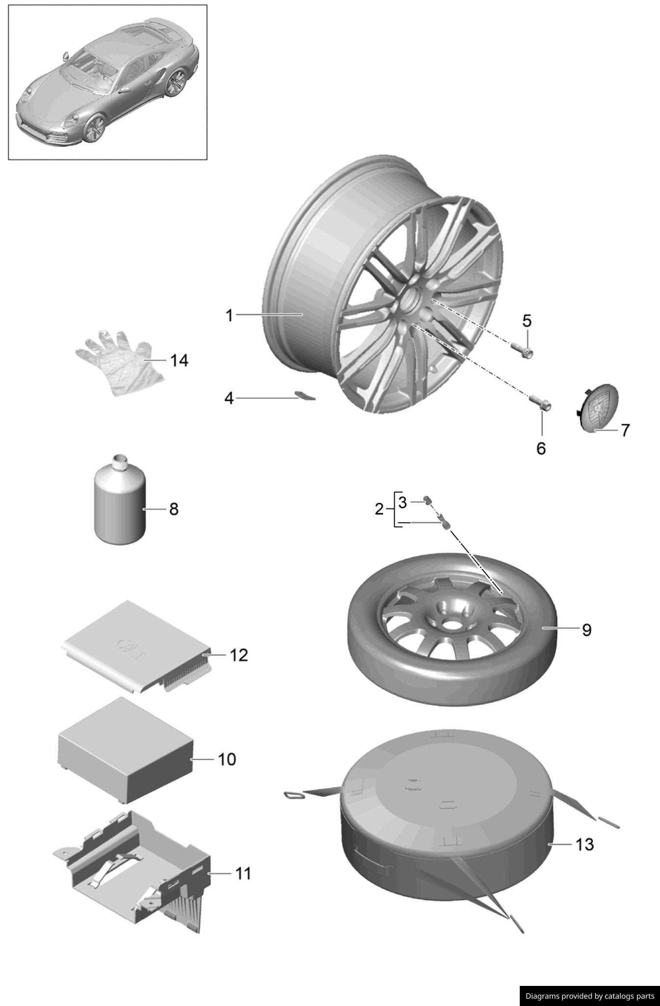 car wheel parts diagram