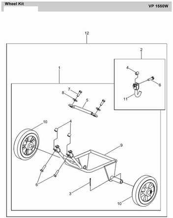 wacker wp1550 parts diagram