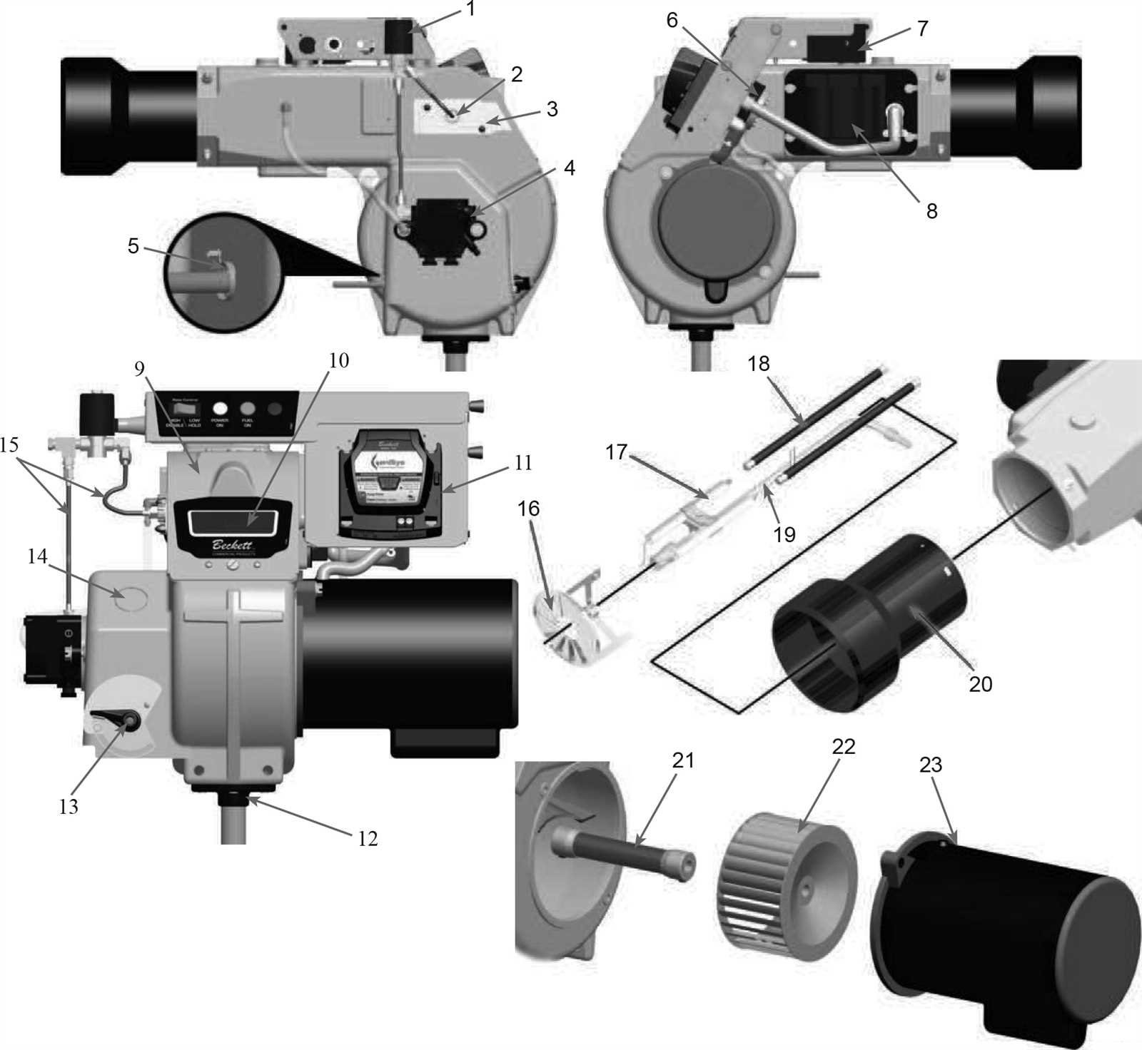 oil furnace parts diagram