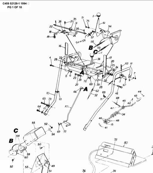 old ariens snowblower parts diagram