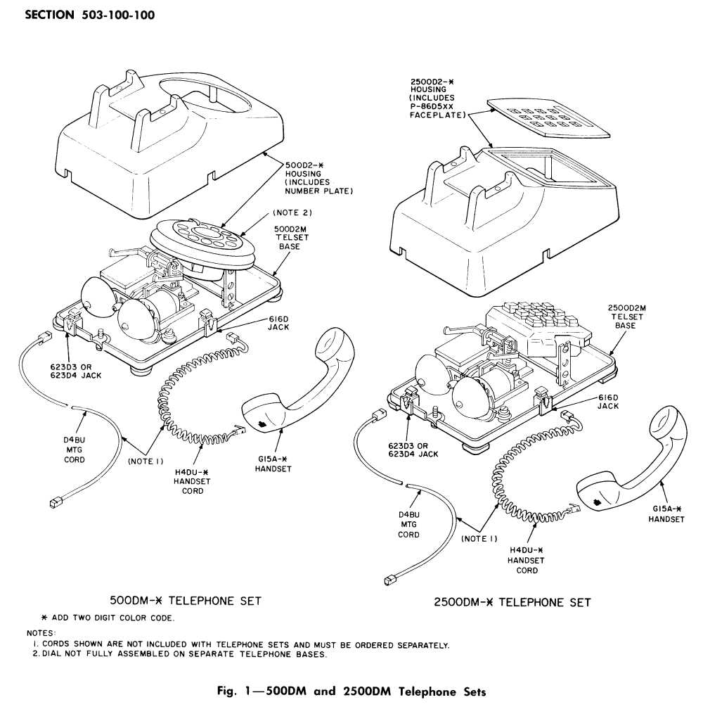 old telephone parts diagram