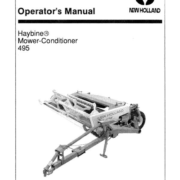 new holland 488 haybine parts diagram