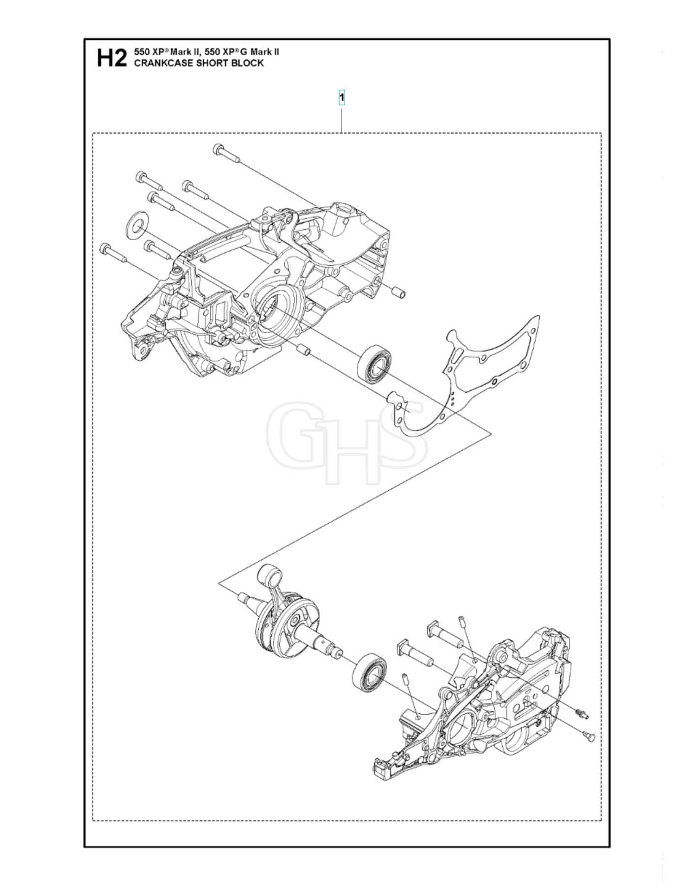 husqvarna 550xp parts diagram