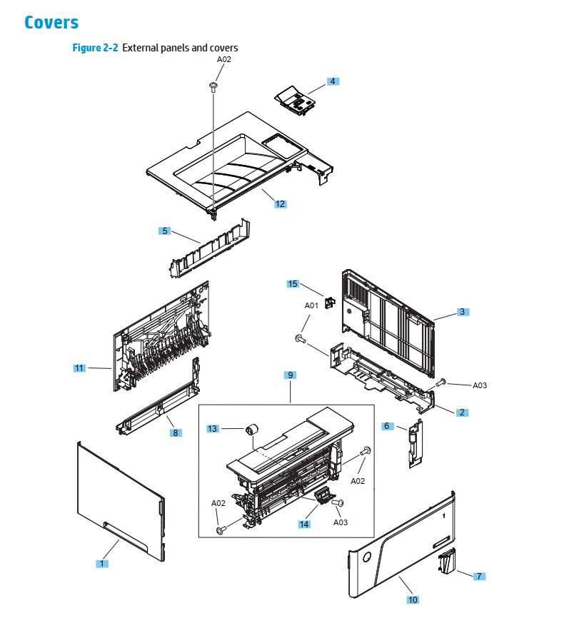 printer parts diagram