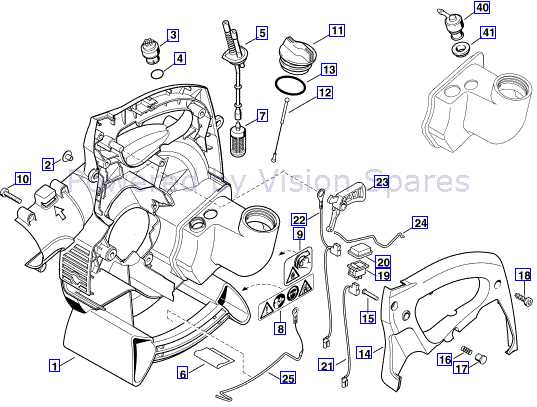 stihl bg50 parts diagram